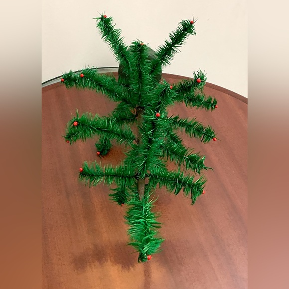 1995 Vtg Artist Signed Artisan Hand Crafted Stiff Branch Feather Tree - Picture 8 of 16